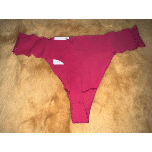 B.tempt'd by Wacoal Women's B.bare Thong, Persian Red, Size L, NWT - Picture 3 of 4